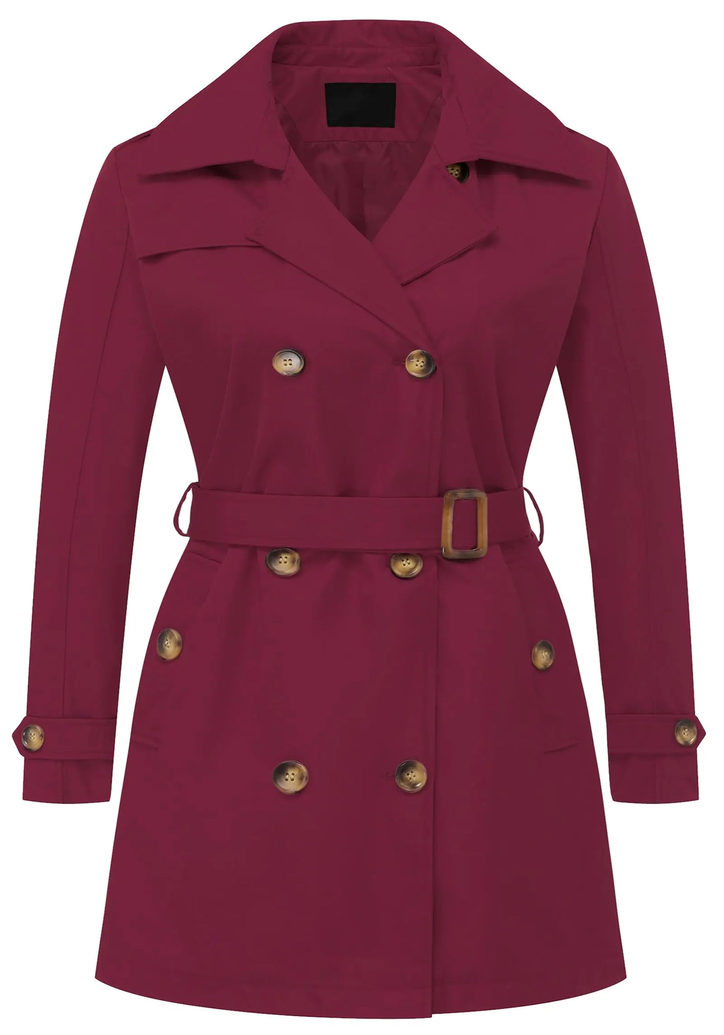 Chrisuno Women Double Breasted Trench Coat