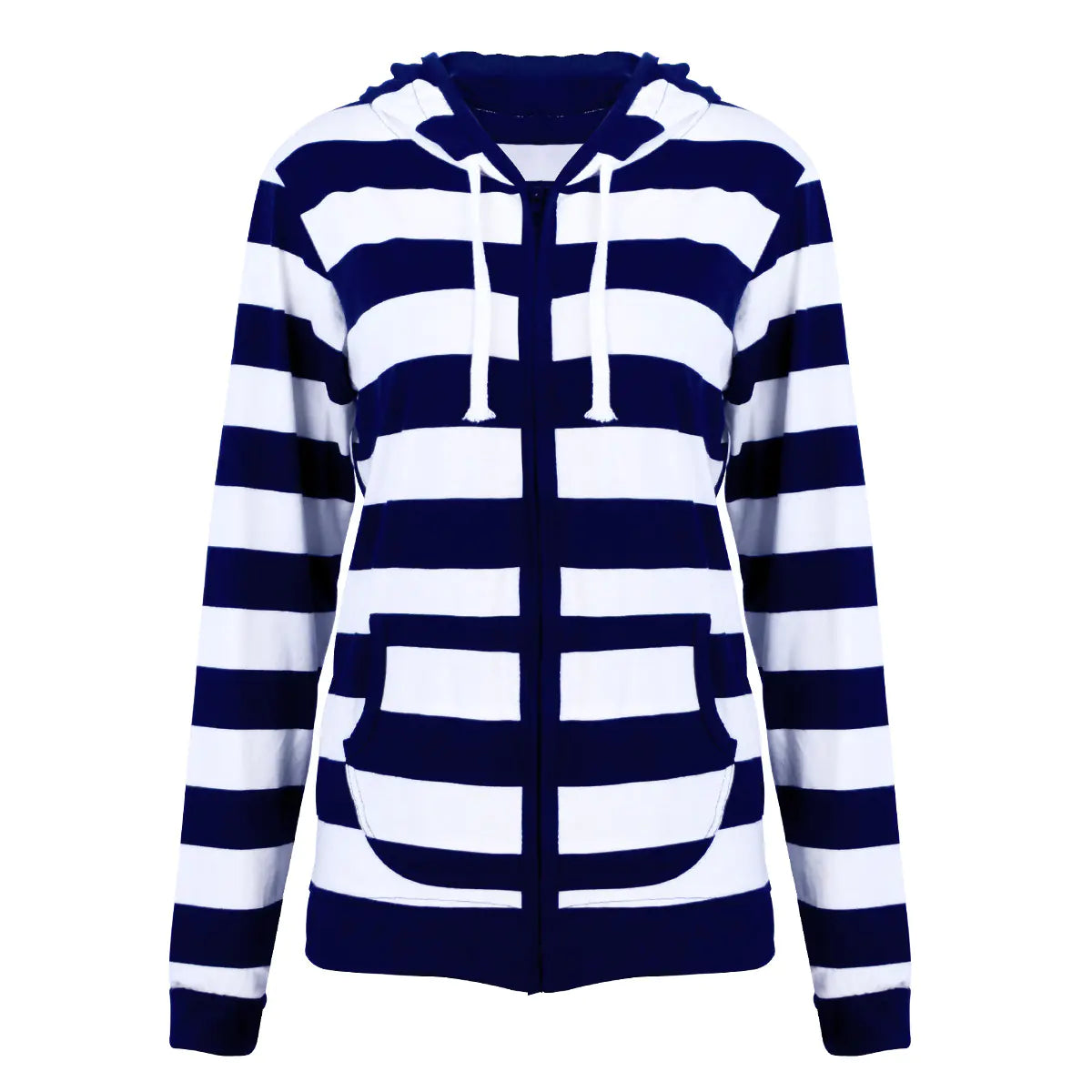 Women Long Sleeve Striped Sweatshirt