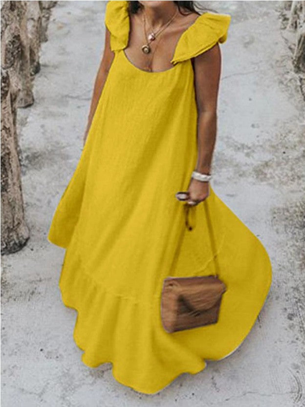 Summer Ruffle Maxi Dress