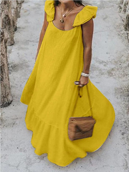 Summer Ruffle Maxi Dress