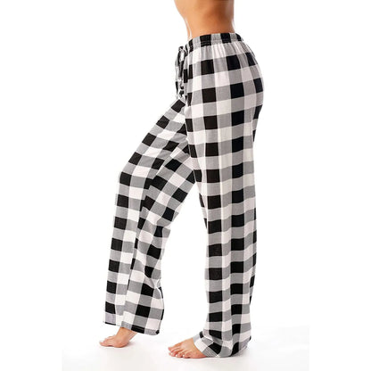 Women Comfy Plaid Pajamas Pants Checkered