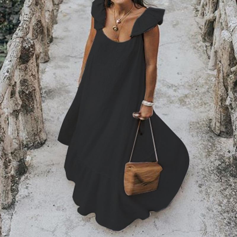 Summer Ruffle Maxi Dress