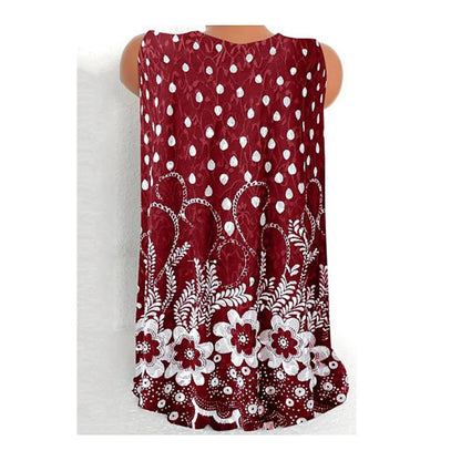 Women Printed Sleeveless Blouse