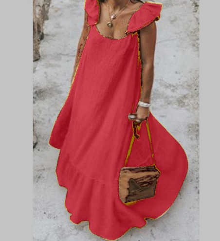 Summer Ruffle Maxi Dress