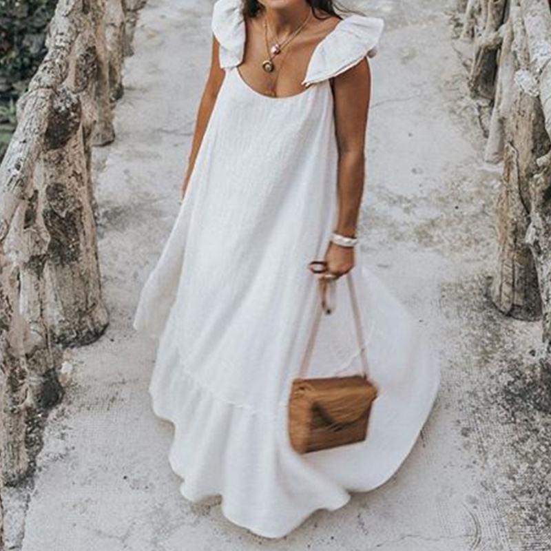 Summer Ruffle Maxi Dress