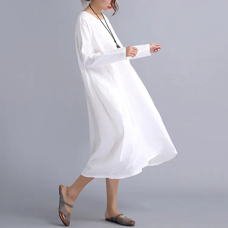 Women Cotton-Linen Dress