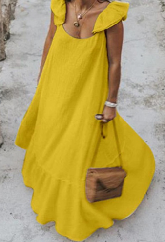 Summer Ruffle Maxi Dress