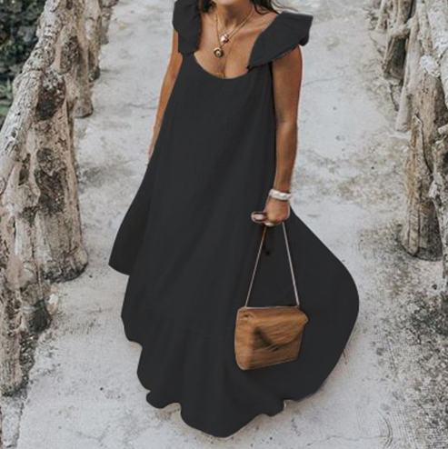 Summer Ruffle Maxi Dress