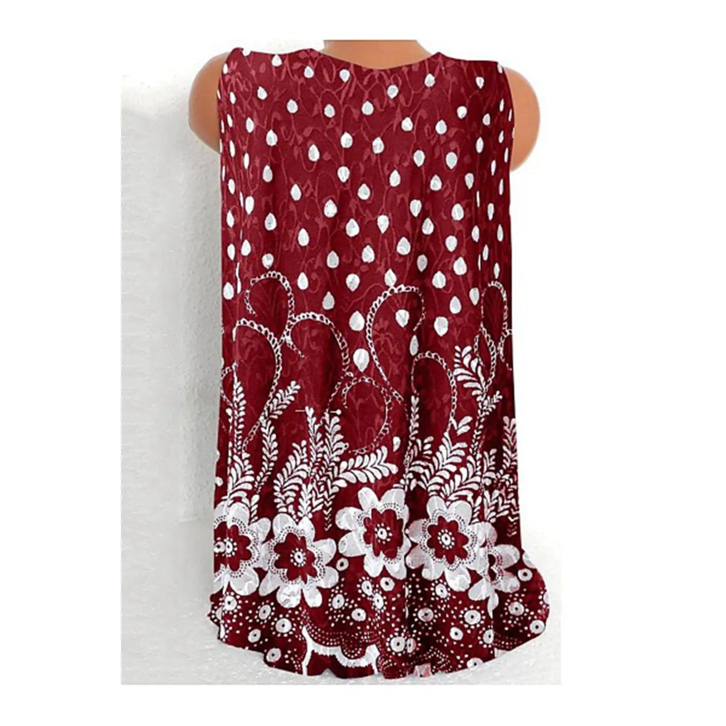 Women Printed Sleeveless Blouse