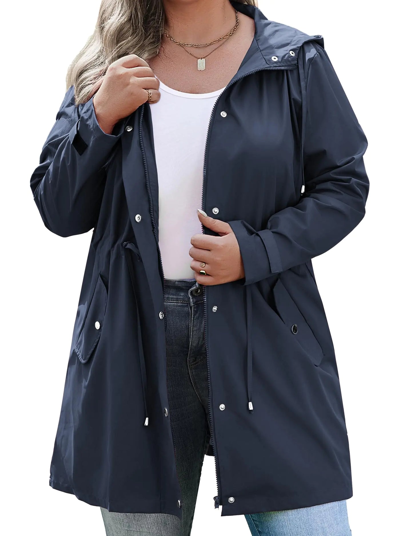 Women’s Lightweight Rain Jacket Blue