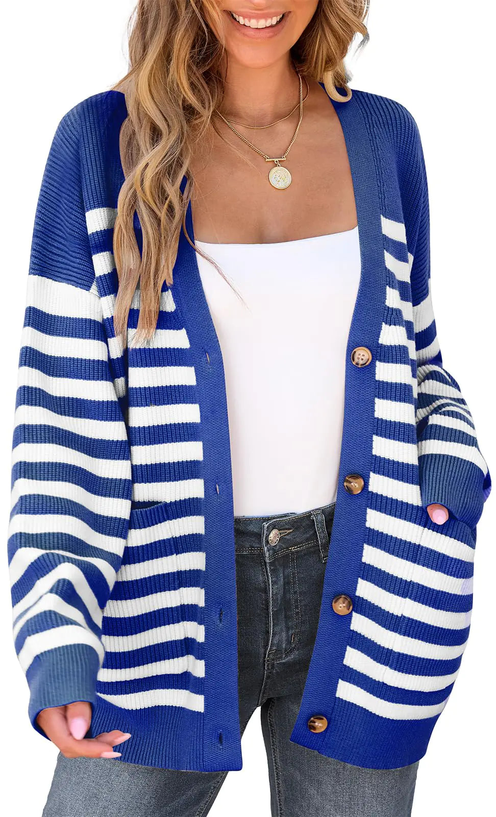 Cardigan Oversized Open Front Knit Sweaters Lightweight