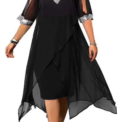 Women Off-Shoulder Sequin Summer Dress