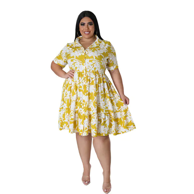 Women Floral Print A-Line Dress