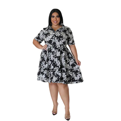 Women Floral Print A-Line Dress
