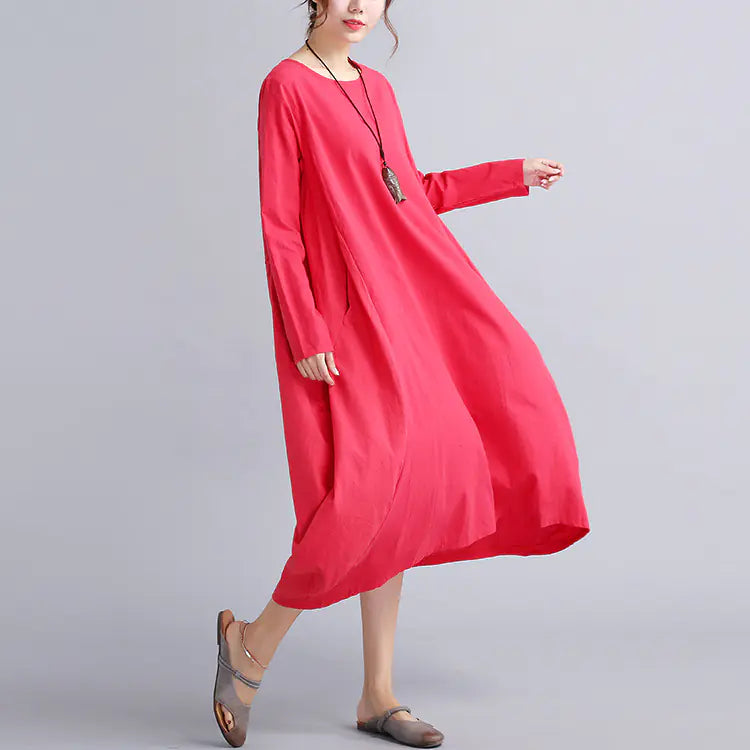 Women Cotton-Linen Dress