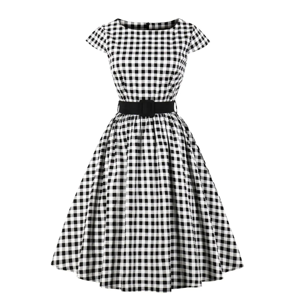 Women Polka Dot Midi Dress