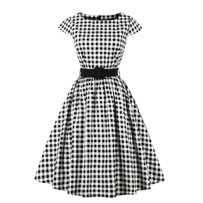 Women Polka Dot Midi Dress