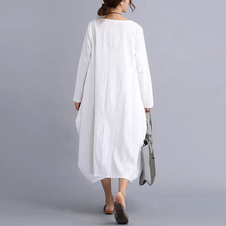 Women Cotton-Linen Dress