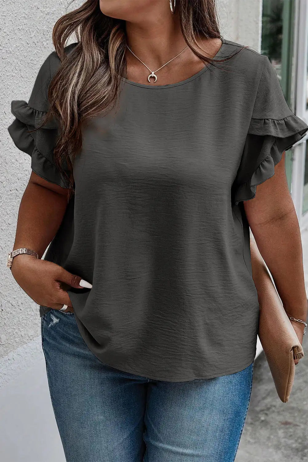 Samantha Ruffled Top