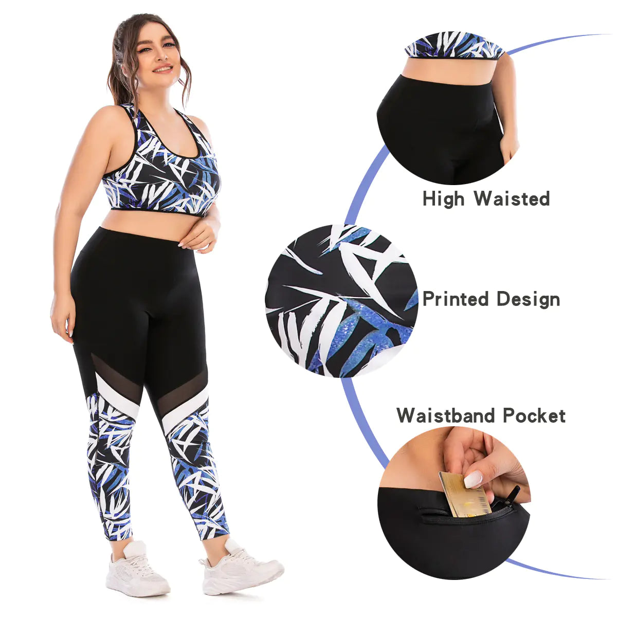 Women's Athletic Yoga Suit with Long Pants