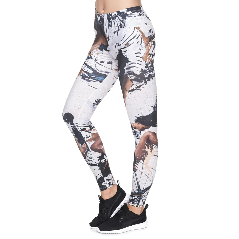 Women High-Waisted Printed Leggings
